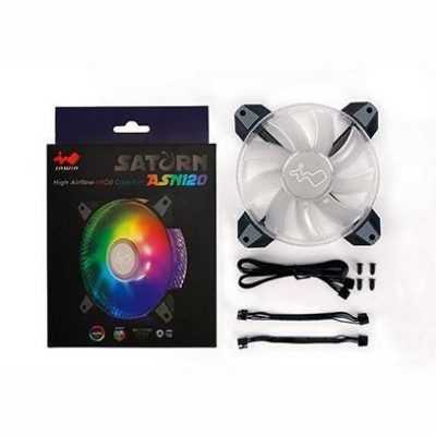 Kompācijas Ventilātors 120 Mm 3 Daļu Komplekts Argb/Black Asn120 3 Pakās In-Win
