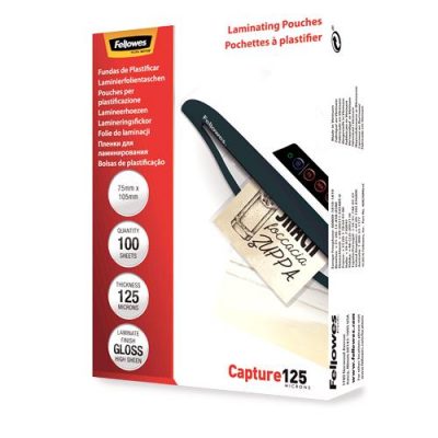 Laminators Pouch Glossy/A6 125 100Pcs 5307201 Fellowes