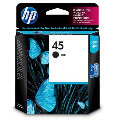 Ink Cartridge Black No.45/42Ml 51645Ae Hp