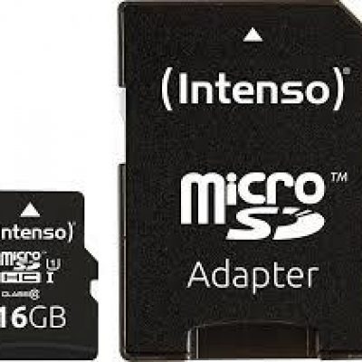 Atmiņas Micro Sdhc 16 Gb Uhs-I/W/Adapteris 3423470 Intenso