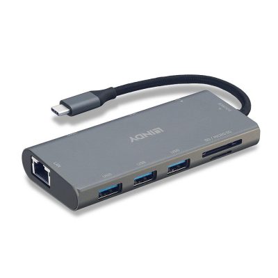 I/O Dokostacija Usb3.2/Hdmi//Rj45/Vga 43278 Lindy