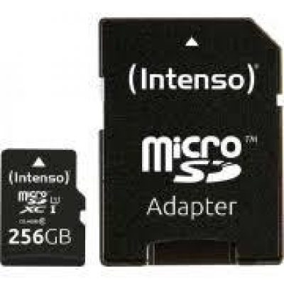 Atmiņas Micro Sdxc 256 Gb Uhs-I/W/Adapteris 3423492 Intenso
