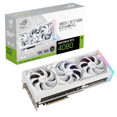 Vga Pcie16 Rtx4080 16Gb Gddr6X/Rog-Strix-Rtx4080-O16G-Wh Asus