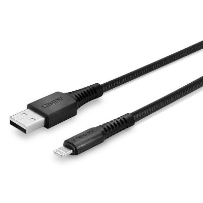 Usb-A Kabelis Uz Lightning 1 M/Pastiprināts 31291 Lindy