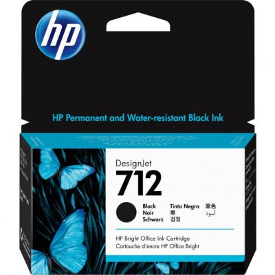 Tintes Kartridža Melnā No.712/38Ml 3Ed70A Hp