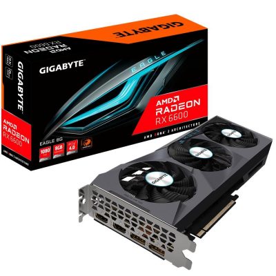 Vga Pcie16 Rx6600 8Gb Gddr6/Gv-R66Eagle-8Gd Gigabyte