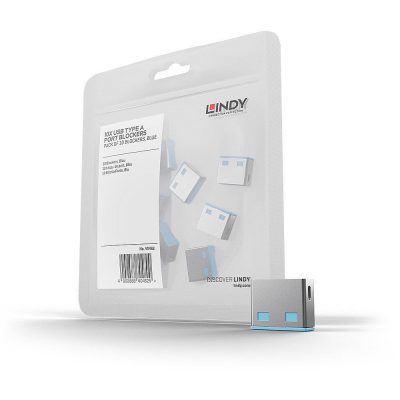 Usb Porta Bloķējs 10Pack/Blue 40462 Lindy