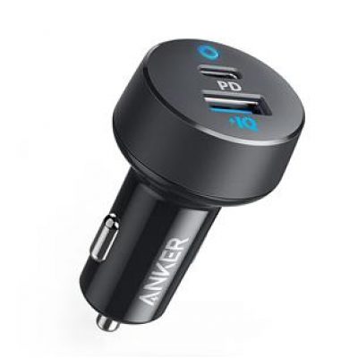 Mobilā Lādētāja Automašīnas Jaudas Piedziņa/2 Black+Grey A2732Gf1 Anker