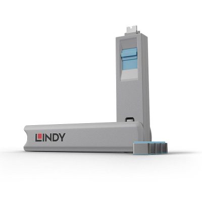 Usb Porta Bloķējs 4Pack/Blue 40465 Lindy