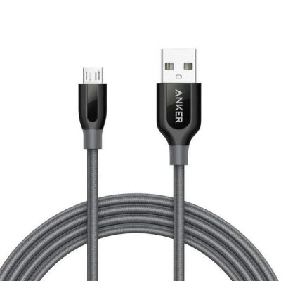 Kabelis Micro Usb 1.8M/Grey A8143Ha1 Anker