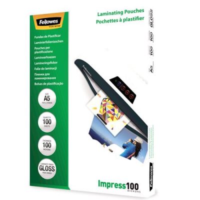 Laminator Pouch Glossy/A5 100 100Pcs 5351002 Fellowes