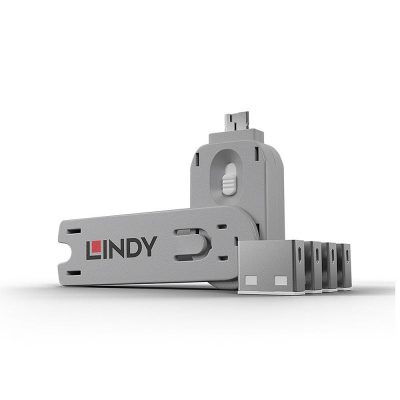 Usb Porta Bloķējs 4Pack/White 40454 Lindy