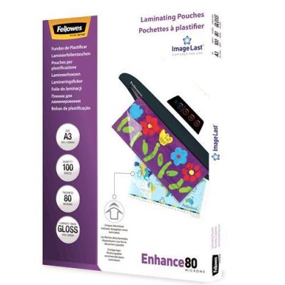Laminators Pouch Imagelast/A3 80 100Gab 5306207 Fellowes
