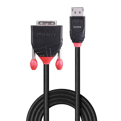 Kabeļa Displeja Uz Dvi-D 1M/Black 41490 Lindy