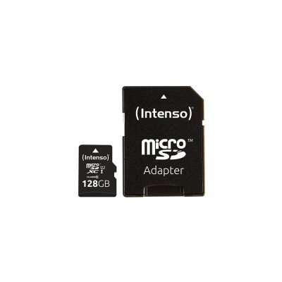 Atmiņas Micro Sdxc 128Gb Uhs-I/W/Adapteris 3423491 Intenso