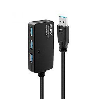 Kabelis Usb3 Pagarinājuma Centrmezgls 10 M/Active 43159 Lindy