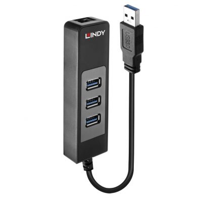 I/O Hub Usb3 Un Lan Adapters/43176 Lindy