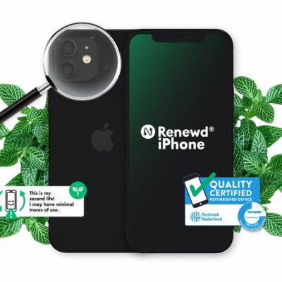 Mobile Phone Iphone 12 64Gb/Black Rnd-P19164 Apple Atjaunots