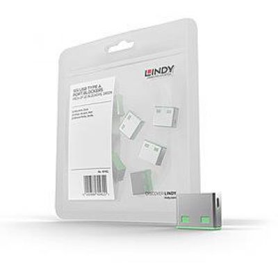 Usb Porta Bloķējs 10Pack/Green 40461 Lindy