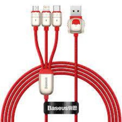 Usb Kabelis Uz 3In1 1.2M/Sarkans Casx010009 Baseus
